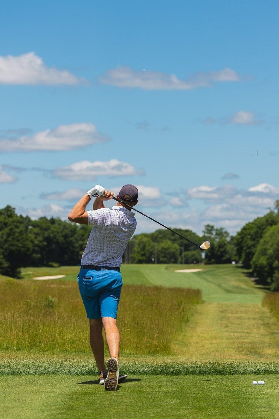 A golfer at the Drive the Dream of Hope Golf Outing